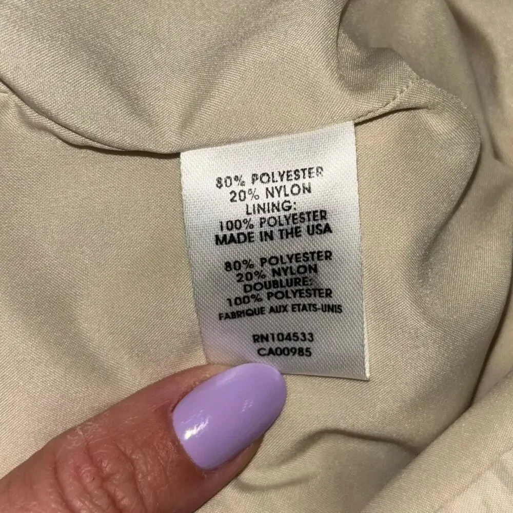 Nanette Lepore Y2K Ruched Bodycon Tan Skirt Women’s 0 Beachy Boho Spring Casual
